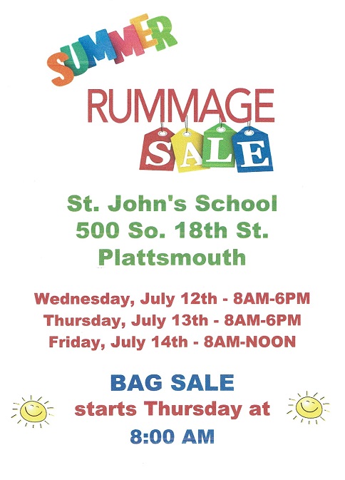 July Rummage Sale Flyer