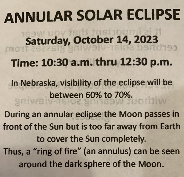 Solar Eclipse Oct2023