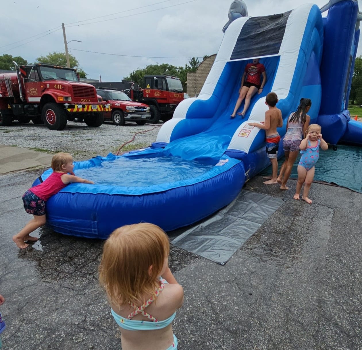 water slide