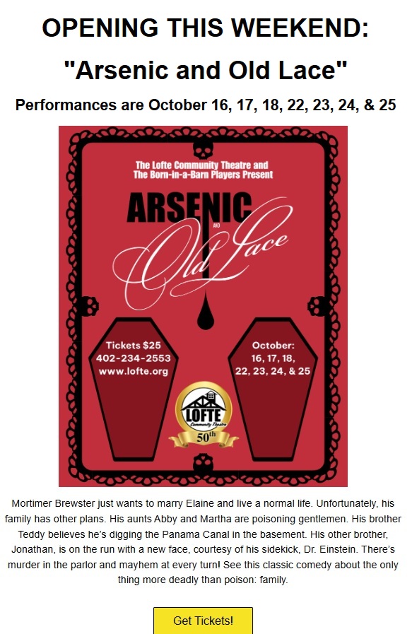 Arsenic and Old Lace Lofte