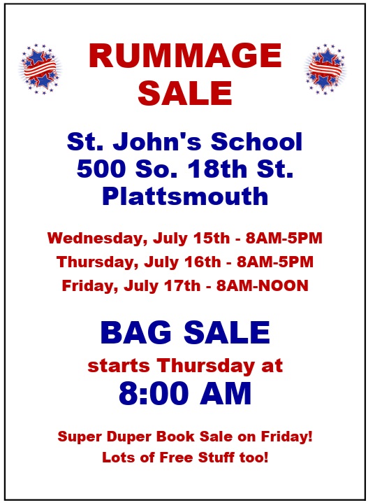 rummage sale 2026