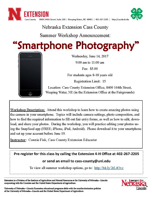 7 Smarthone Photography flyer