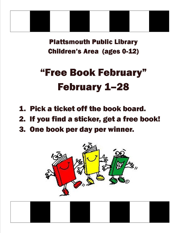 Free Book February Poster