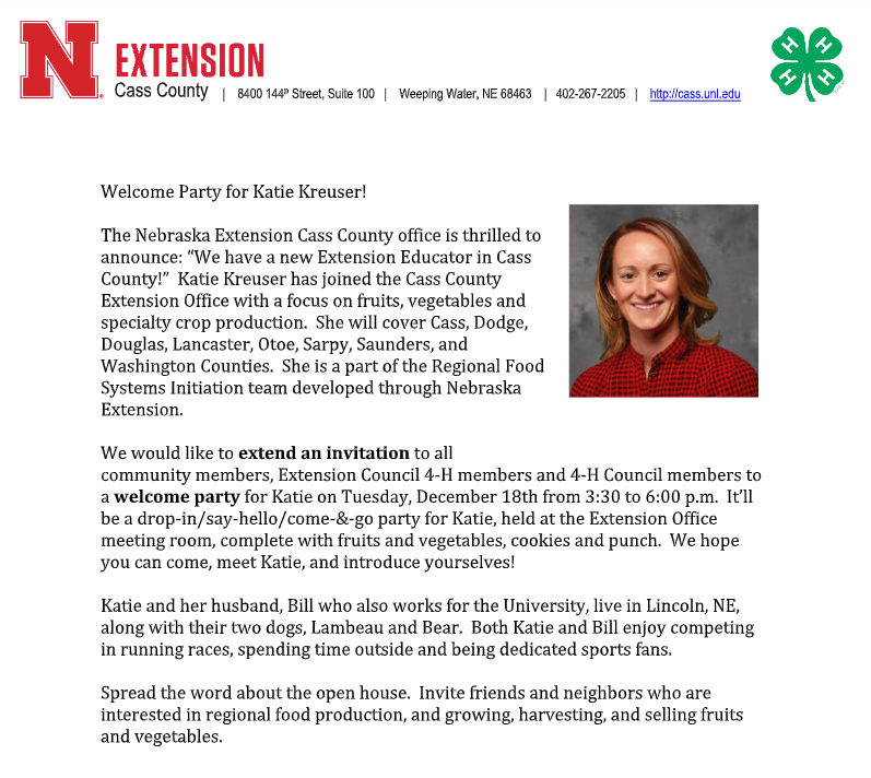 Extension party 1218