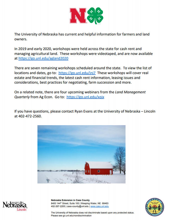 Agricultural Workshops