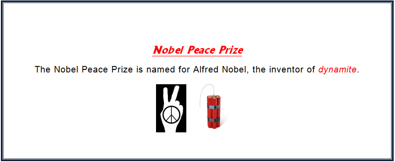 Fun Fact Nobel Peace Prize