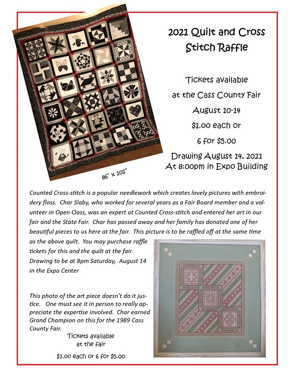 2021 Quilt Raffle Poster