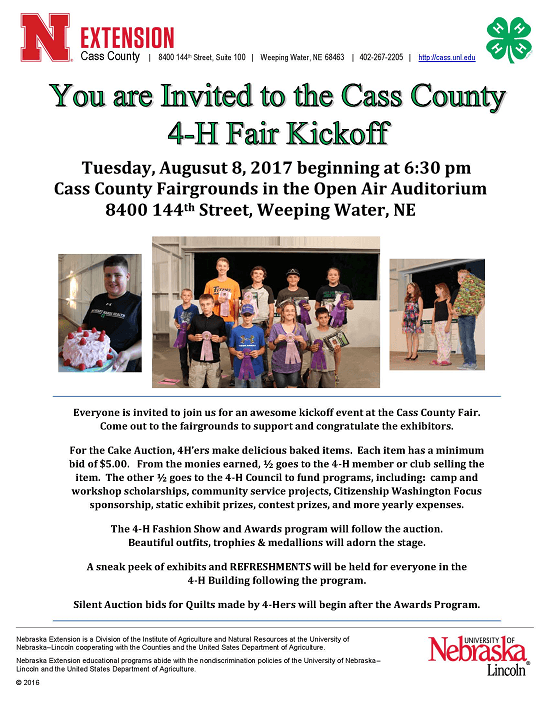 Cake Auction Flyer 2017